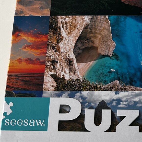 Seesaw Puzzle 1000 pieces Tropical Destinations (Box set is complete) - Picture 2 of 3
